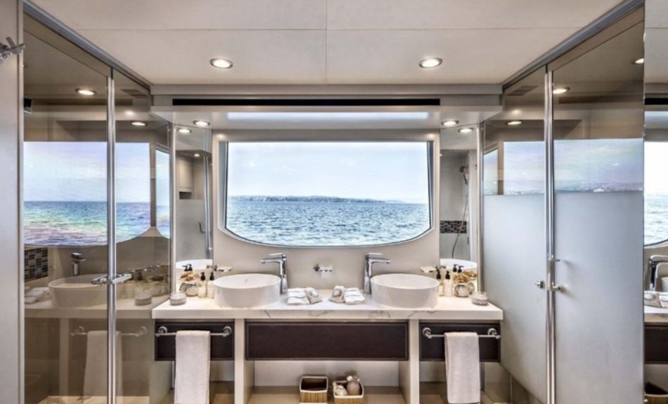 Dolce Vita 105ft Luxury Yacht Kitchen View
