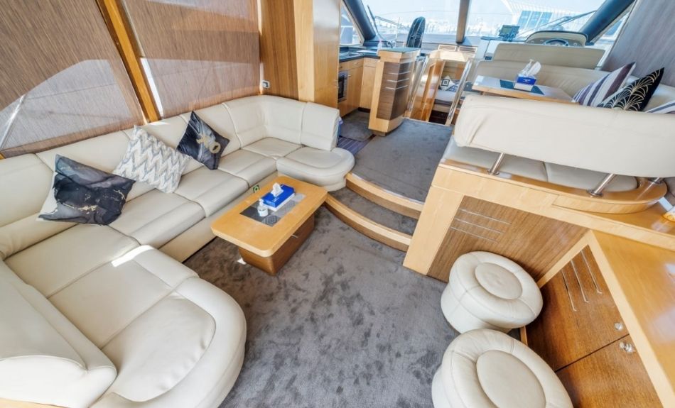 Integrity 55ft Yacht Hire Dubai Fun Room