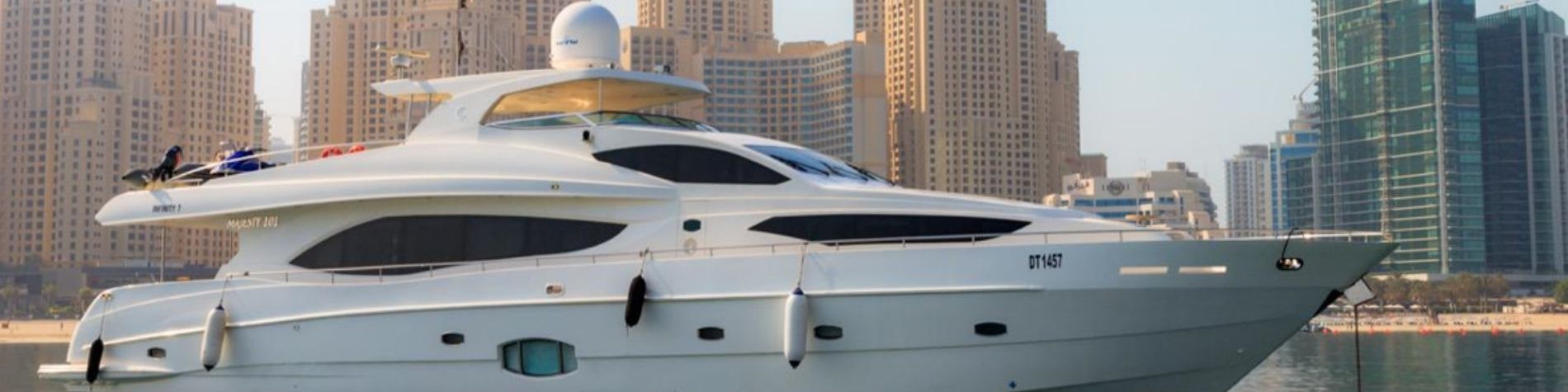 Majesty 101 FT Yacht Rental in Dubai