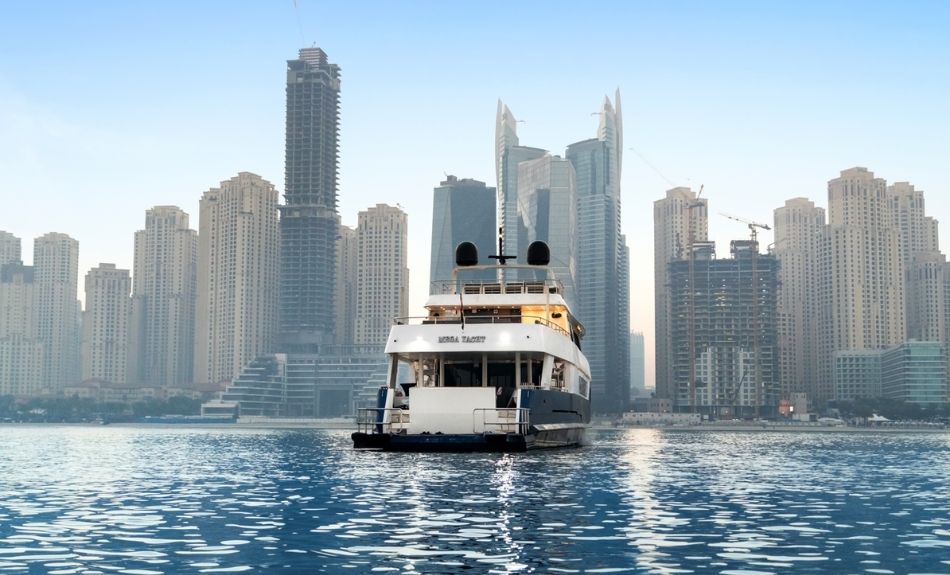 Ocean 141ft Luxury Yacht Rental Dubai Back Side