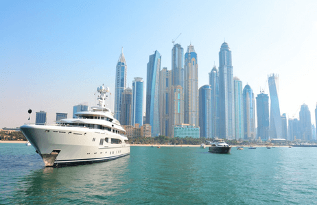 Luxury Yacht Rental at Dubai Marina