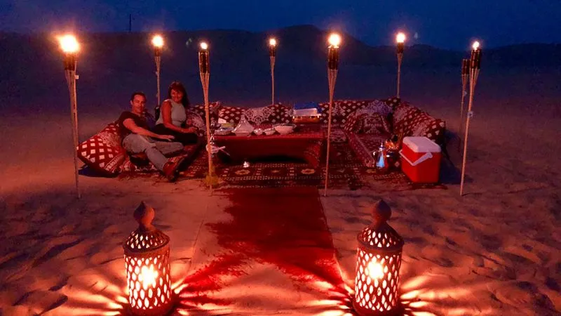 Romantic Dinner in Dubai Desert