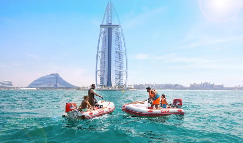 Dubai Self Drive Boat Near Burj Al Arab Hotel