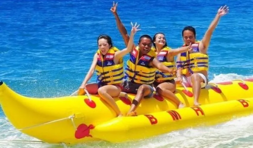 Banana boat ride in Dubai