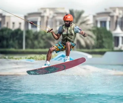 wakeboarding at The Palm Dubai
