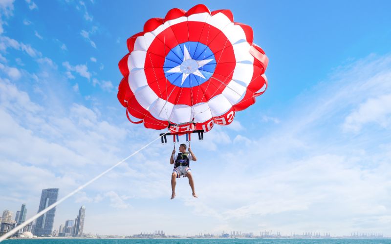 Parasailing Ride Over the Sea