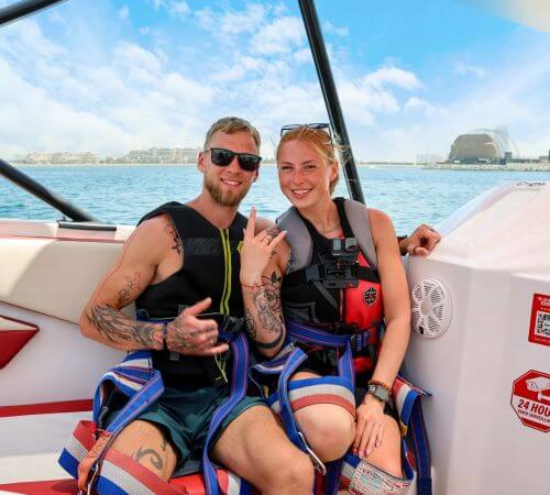 A dreamy parasailing ride for two in Dubai