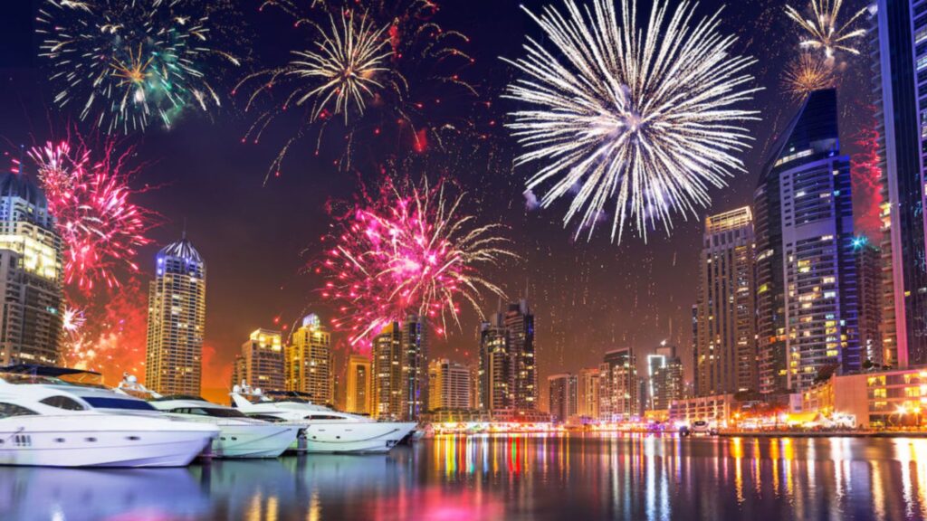 Watch New Year’s Fireworks from a Private Yacht in Dubai