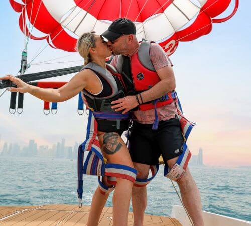 Romantic parasailing experience for couples in Dubai