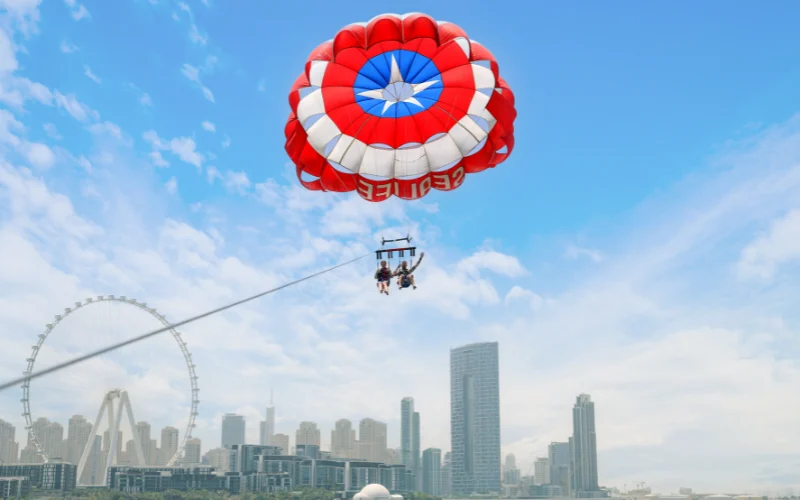 Parasailing ride service in Dubai with Sealife Watersports Dubai