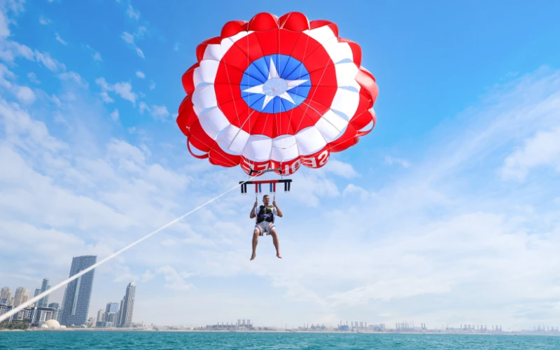 parasailing Dubai tour with Sealife Watersports Dubai