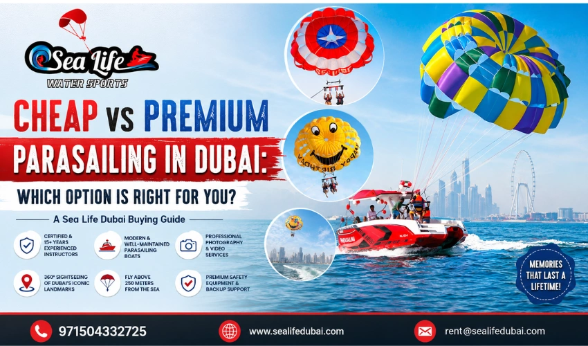 Cheap vs Premium Parasailing in Dubai